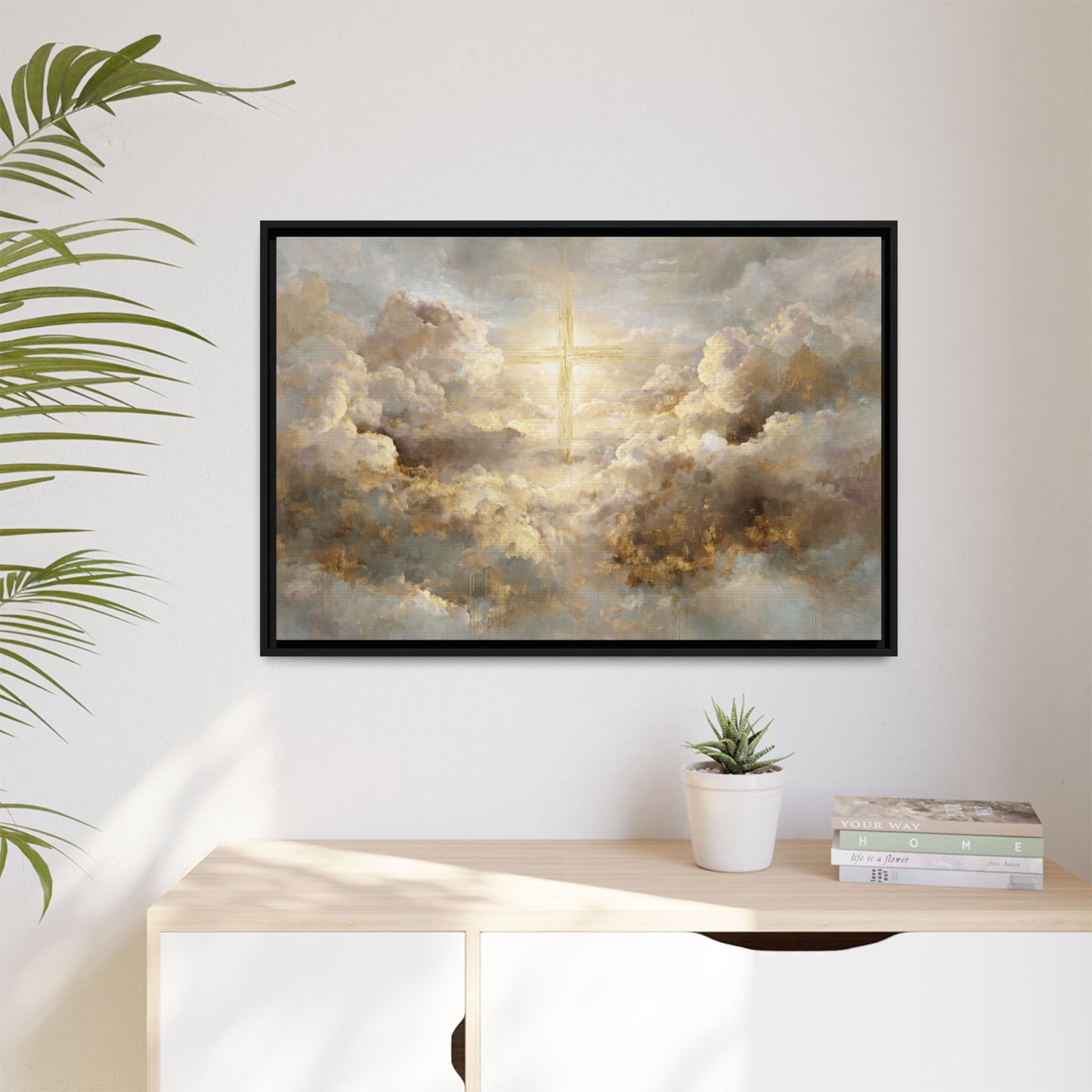 Cross Floating in Sky