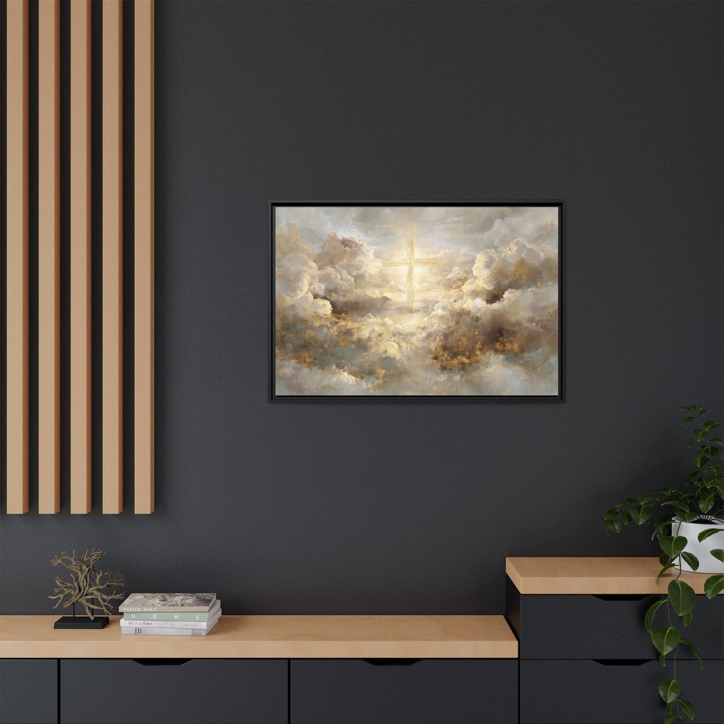 Cross Floating in Sky