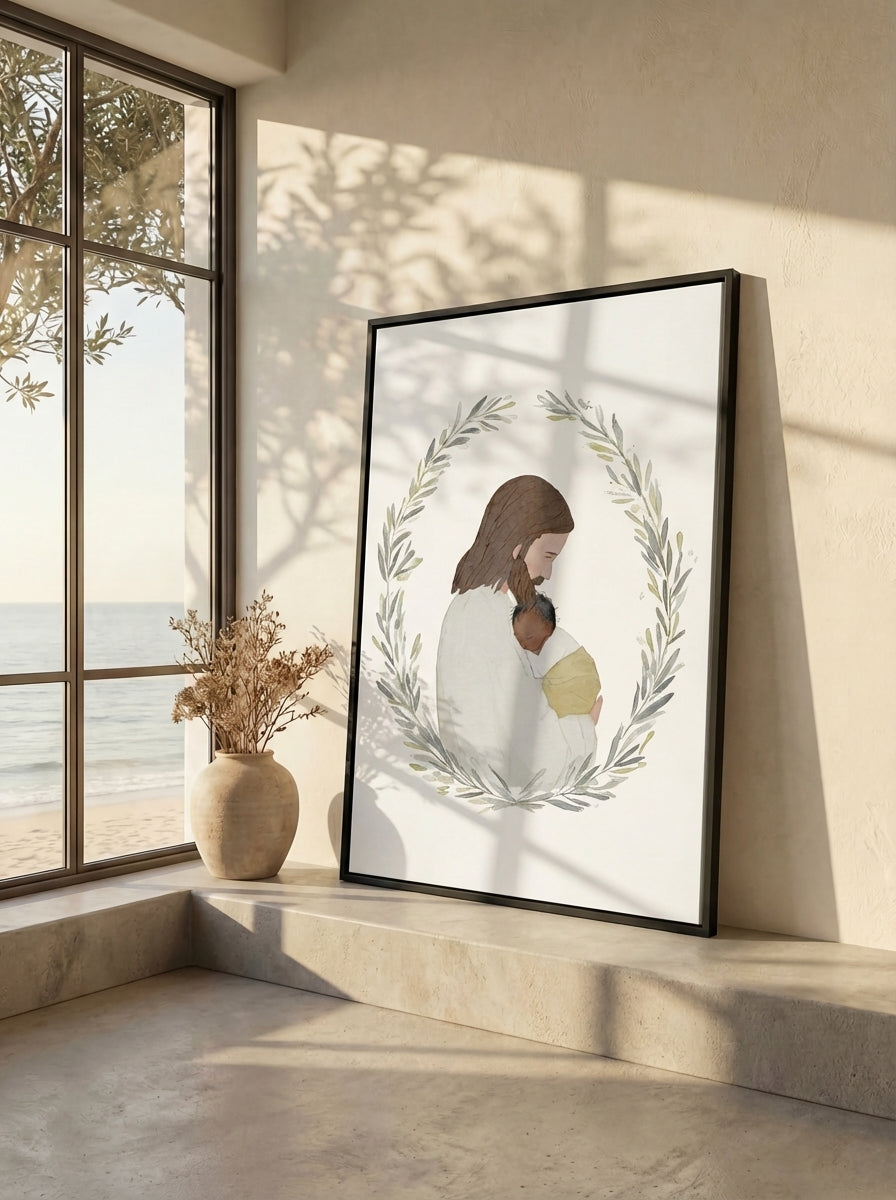 Baby with Jesus - Dark