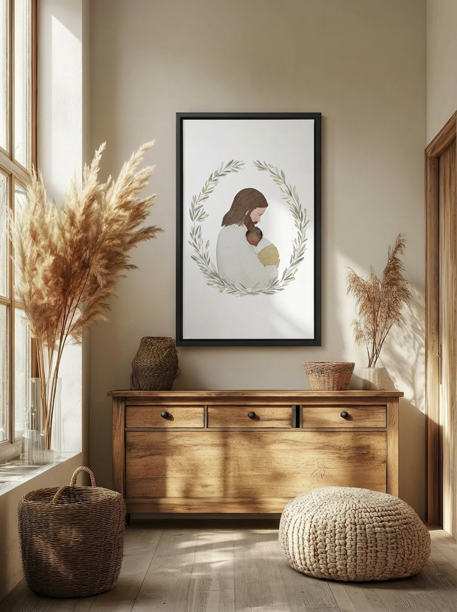 Baby with Jesus - Dark