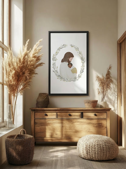 Baby with Jesus - Dark