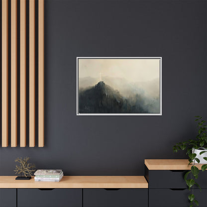 Misty Mountain with Cross